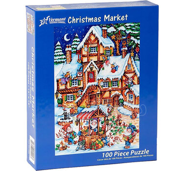 Vermont Christmas Company Vermont Christmas Co. Christmas Market Puzzle 100pcs
