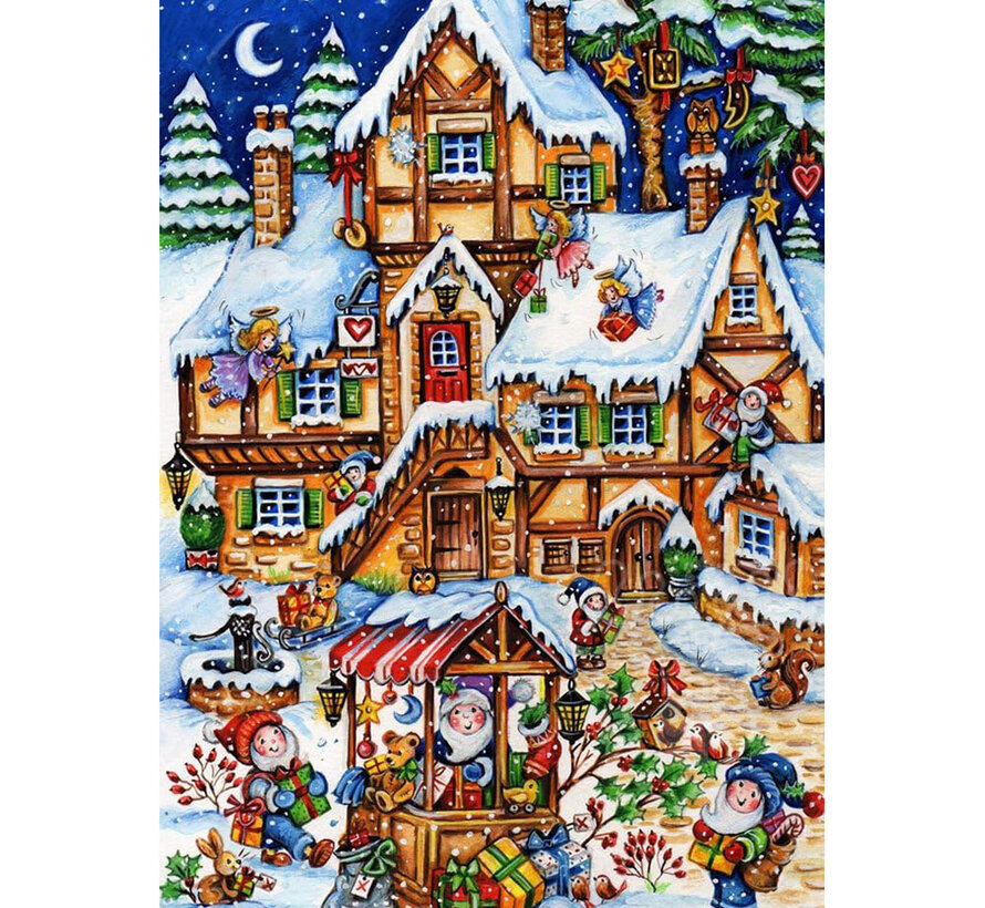 Vermont Christmas Co. Christmas Market Puzzle 100pcs