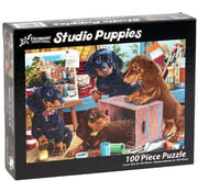 Vermont Christmas Company Vermont Christmas Co. Studio Puppies Puzzle 100pcs