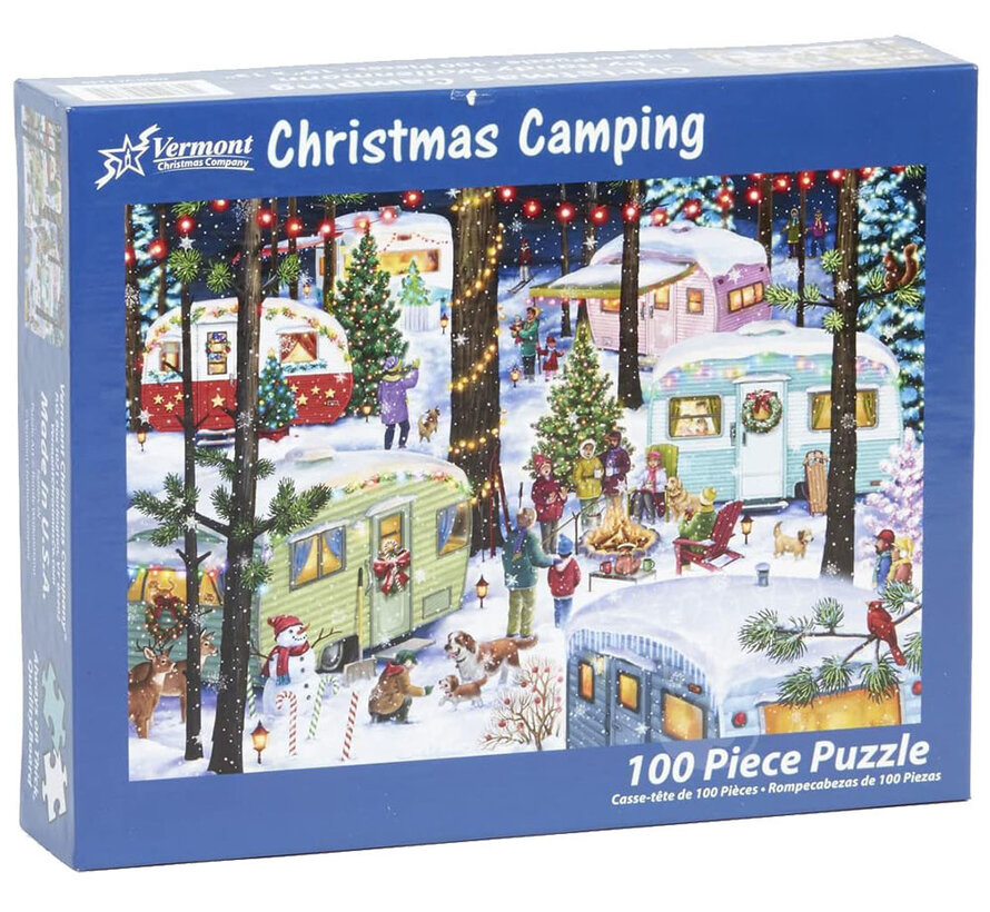 Vermont Christmas Co. Christmas Camping Puzzle 100pcs