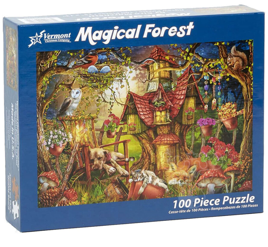Vermont Christmas Co. Magical Forest Puzzle 100pcs