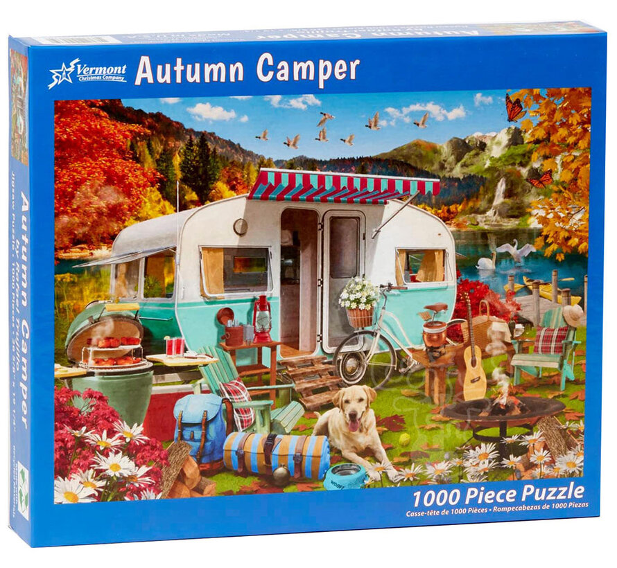 Vermont Christmas Co. Autumn Camper Puzzle 1000pcs