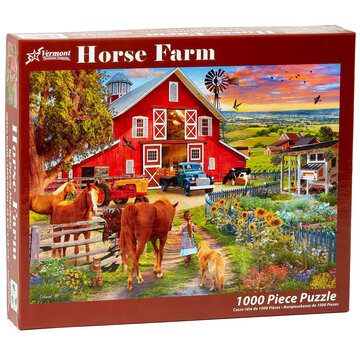 Vermont Christmas Company Vermont Christmas Co. Horse Farm Puzzle 1000pcs