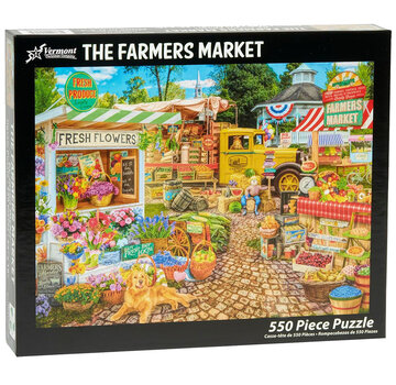 Vermont Christmas Company Vermont Christmas Co. The Farmers Market Puzzle 550pcs