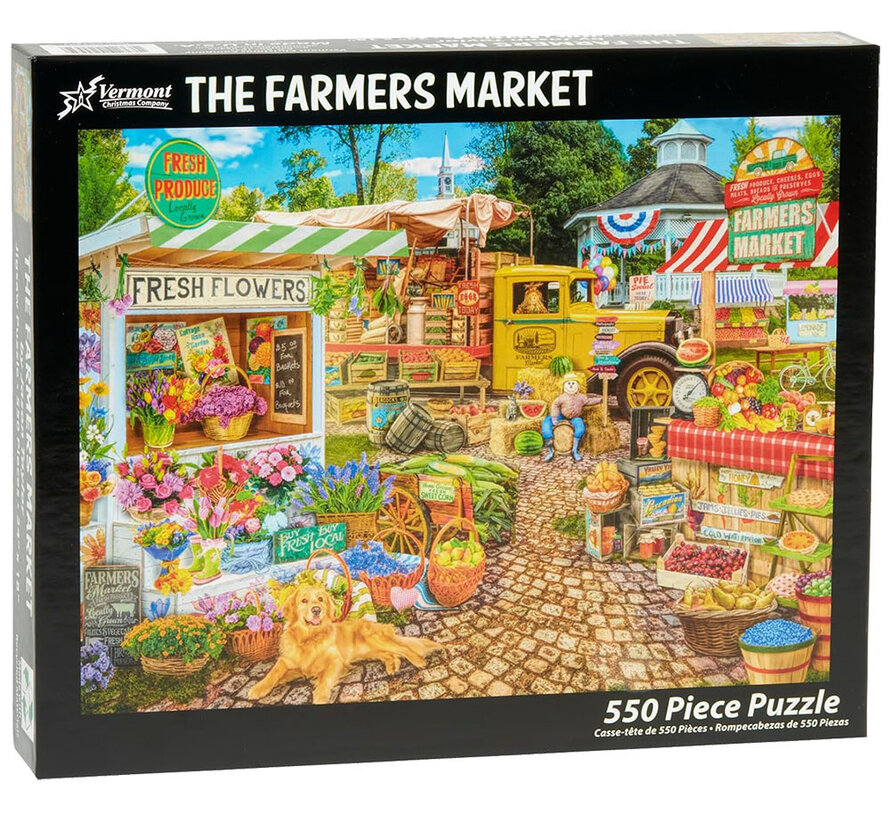 Vermont Christmas Co. The Farmers Market Puzzle 550pcs