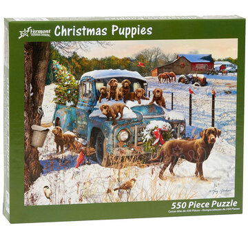 Vermont Christmas Company Vermont Christmas Co. Christmas Puppies Puzzle 550pcs