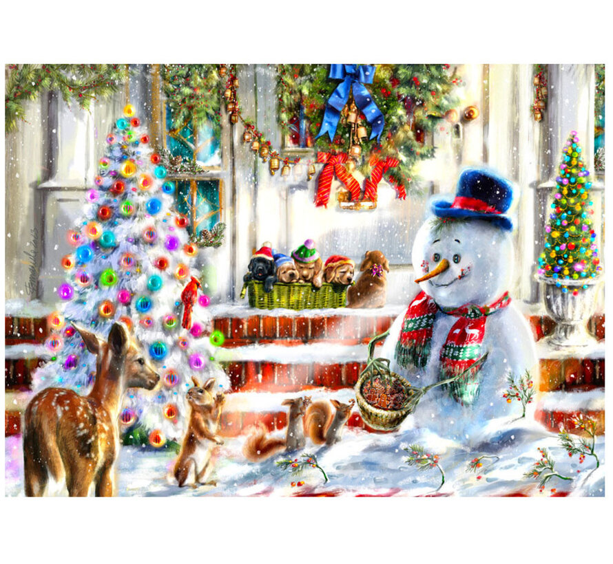 Vermont Christmas Co. Snowman & Friends Puzzle 1000pcs