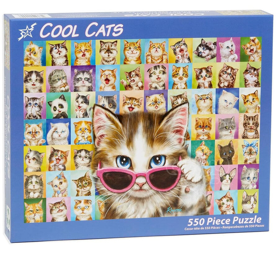 Vermont Christmas Co. Cool Cats Puzzle 550pcs