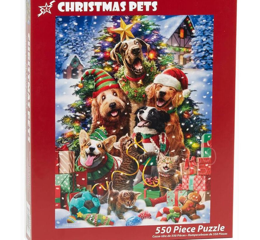 Vermont Christmas Co. Christmas Pets Puzzle 550pcs