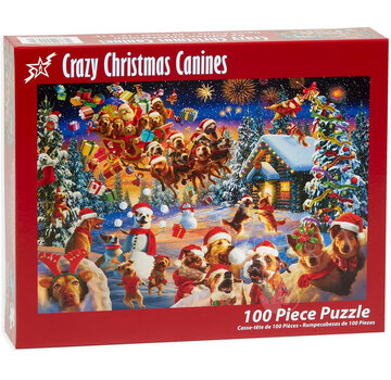 Vermont Christmas Company Vermont Christmas Co. Crazy Christmas Canines Puzzle 100pcs
