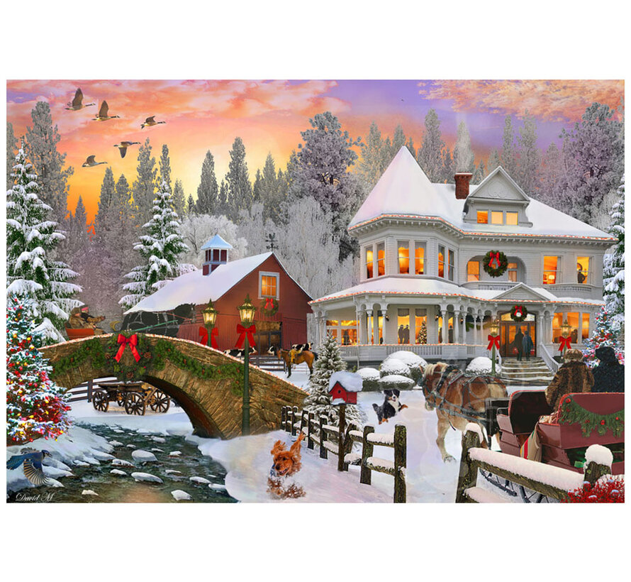 Vermont Christmas Co. Country Holiday Puzzle 100pcs