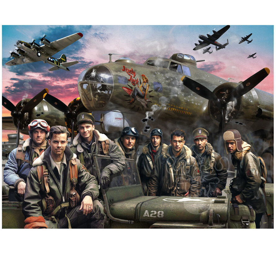 FINAL SALE Vermont Christmas Co. B-17 Flying Fortress Puzzle 550pcs