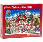 Vermont Christmas Company Vermont Christmas Co. Christmas Cow Party Puzzle 100pcs