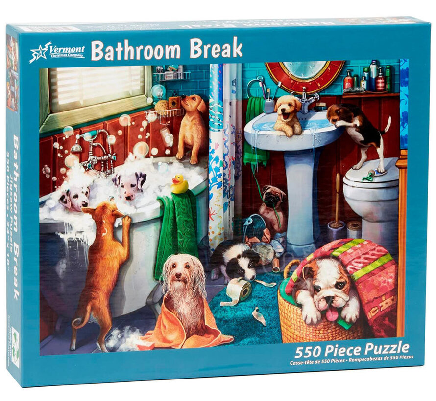 Vermont Christmas Co. Bathroom Break Puzzle 550pcs