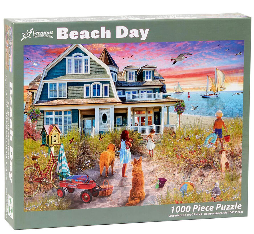 Vermont Christmas Co. Beach Day Puzzle 1000pcs
