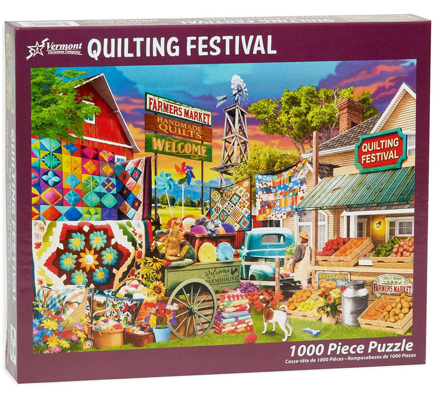 Vermont Christmas Co. Quilting Festival Puzzle 1000pcs