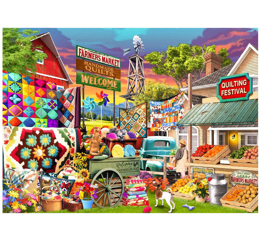 Vermont Christmas Co. Quilting Festival Puzzle 1000pcs