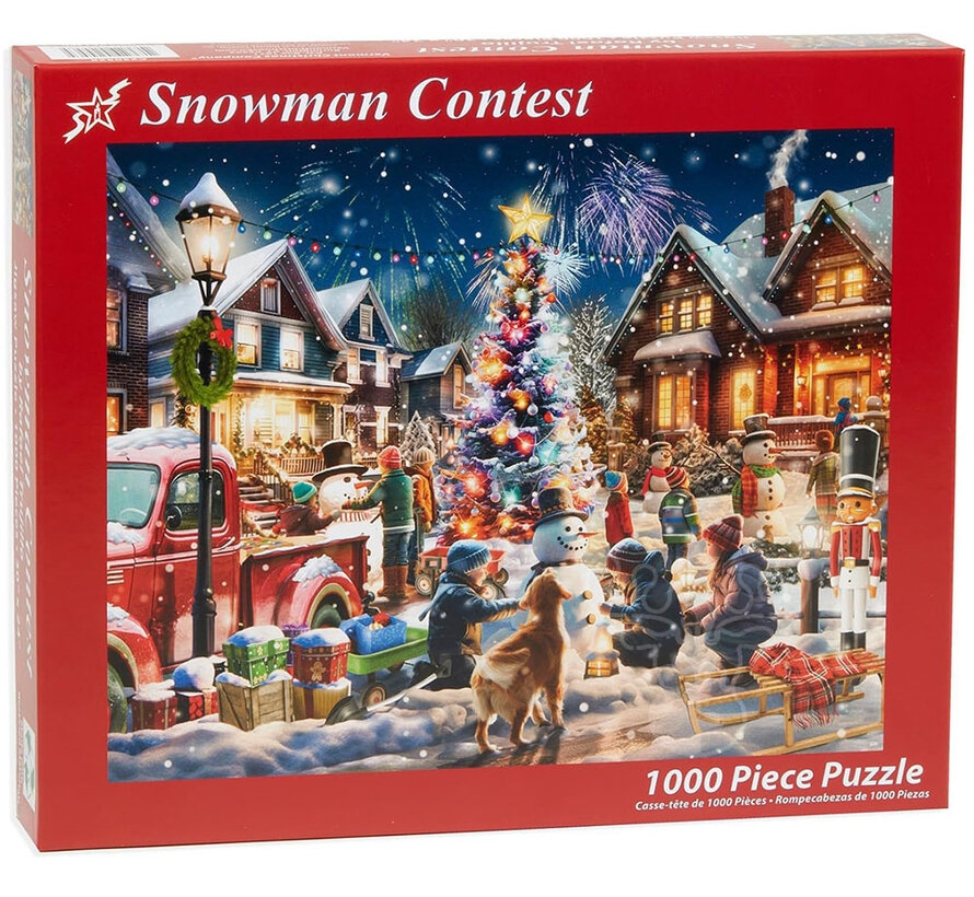 Vermont Christmas Co. Snowman Contest Puzzle 1000pcs