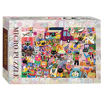 Magnolia Puzzles Magnolia Cat Crowd Micro Puzzle 99pcs