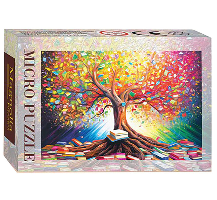 Magnolia Tree of Books Micro Puzzle 99pcs