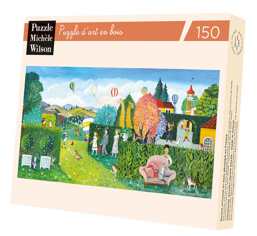 Michèle Wilson Puppo: The Hedges/Les haies Wood Puzzle 150pcs