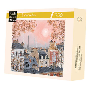 Puzzle Michèle Wilson Michèle Wilson Delacroix: Pink Sky in Winter Wood Puzzle 750pcs