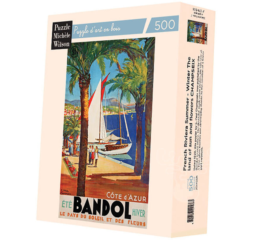 Michèle Wilson Champseix: Bandol French Riviera Summer Wood Puzzle 500pcs