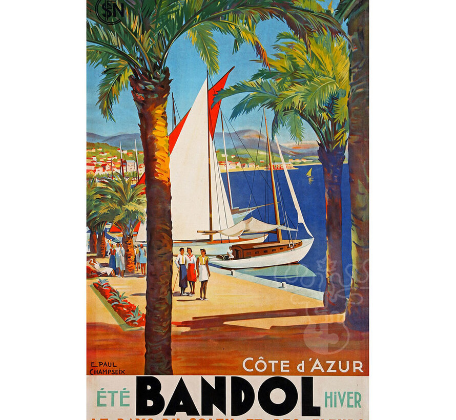 Michèle Wilson Champseix: Bandol French Riviera Summer Wood Puzzle 500pcs