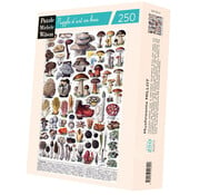 Puzzle Michèle Wilson Michèle Wilson Millot: Mushrooms Wood Puzzle 250pcs