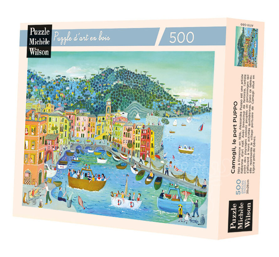 Michèle Wilson Puppo: Camogli, The Port Wood Puzzle 500pcs