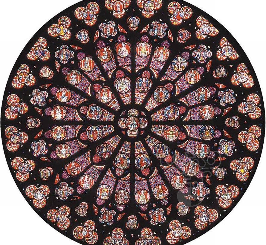 Michèle Wilson Rosace Notre Dame XIIIeme siecle Wood Puzzle 80pcs