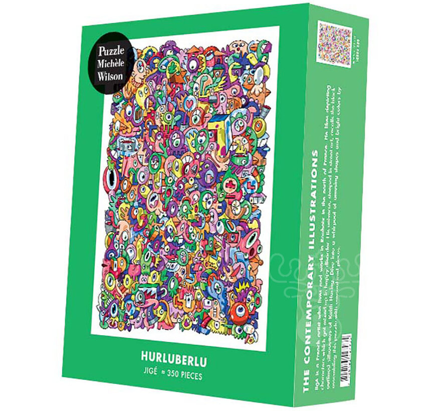 Michèle Wilson Contemporary Illustrations Jige: Hurluberlu Wood Puzzle 350pcs