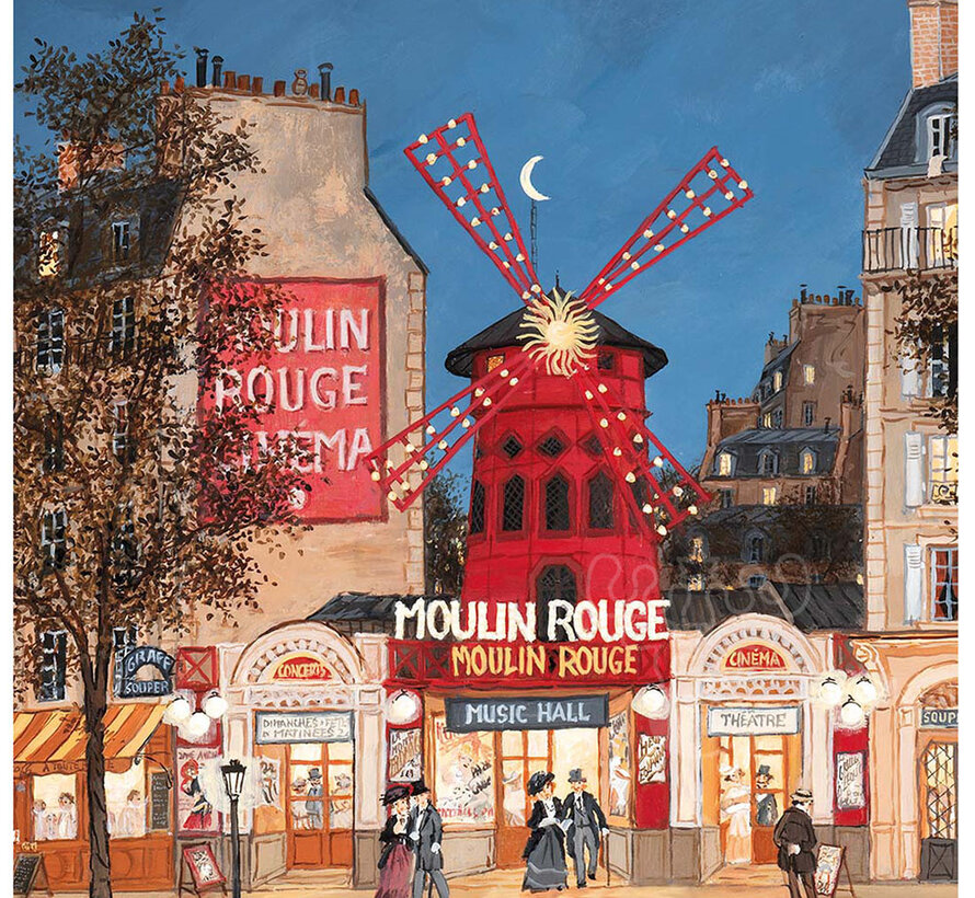 Michèle Wilson Cuzzle Delacroix: Moulin Rouge Wood Puzzle 30pcs
