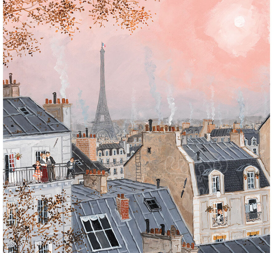 Michèle Wilson Cuzzle Delacroix: Pink Sky Wood Puzzle 30pcs