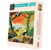 Puzzle Michèle Wilson Michèle Wilson Thomas: Les pandas Wood Puzzle 250pcs