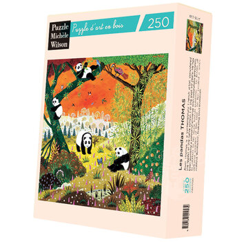 Puzzle Michèle Wilson Michèle Wilson Thomas: Les pandas Wood Puzzle 250pcs