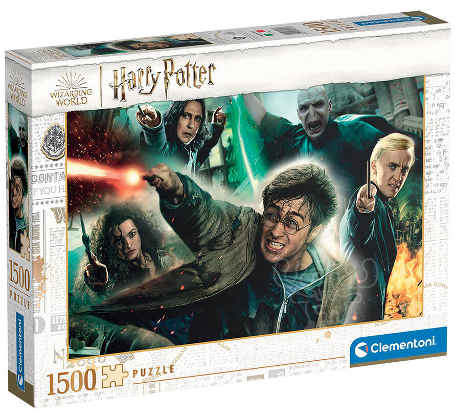 FINAL SALE Clementoni Harry Potter - Fighting Puzzle 1500pcs - ORIGINAL BOX SIZE