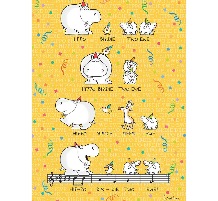 Boynton Sandra Boynton: Hippo Birdie Two Ewe Birthday Puzzle 300pcs