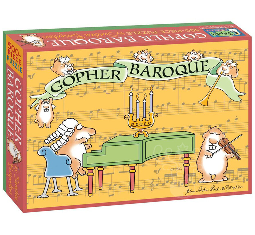 FINAL SALE Boynton Sandra Boynton: Gopher Baroque Puzzle 500pcs