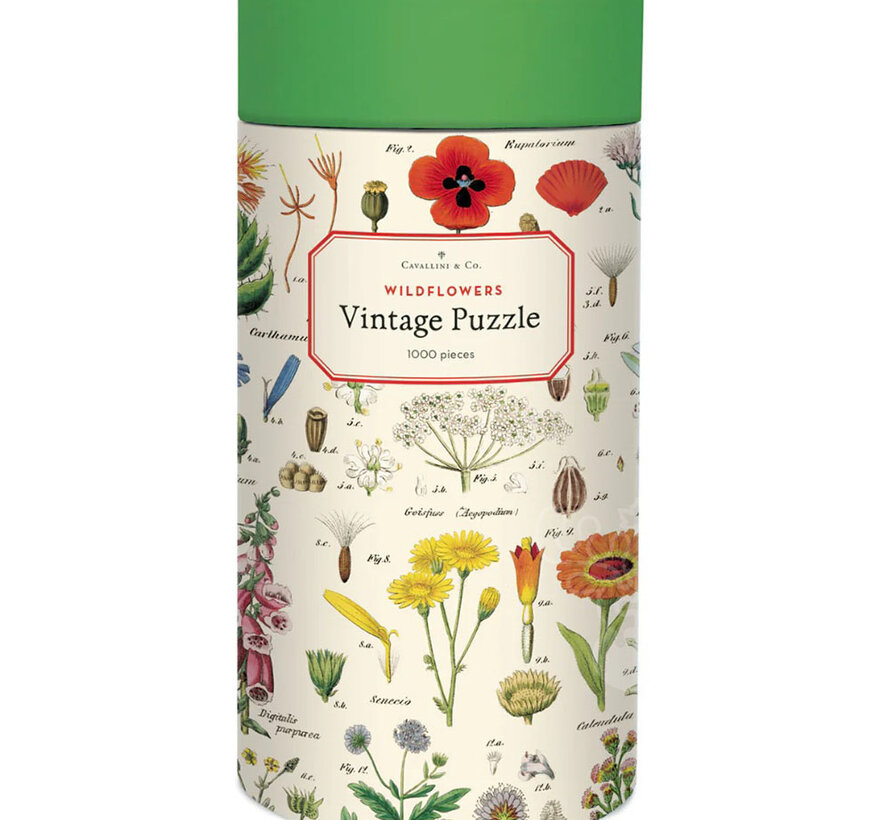 Cavallini Vintage: Wildflowers Puzzle 1000pcs
