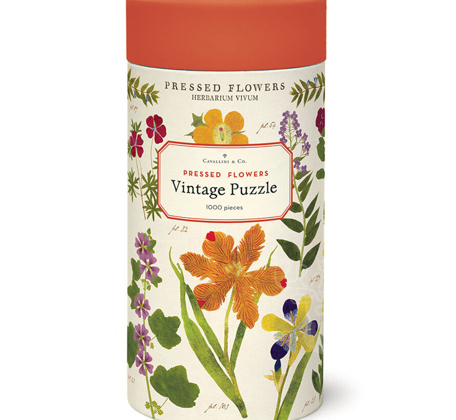 Cavallini Vintage: Pressed Flowers Puzzle 1000pcs