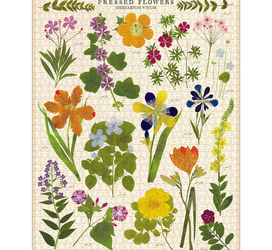 Cavallini Vintage: Pressed Flowers Puzzle 1000pcs