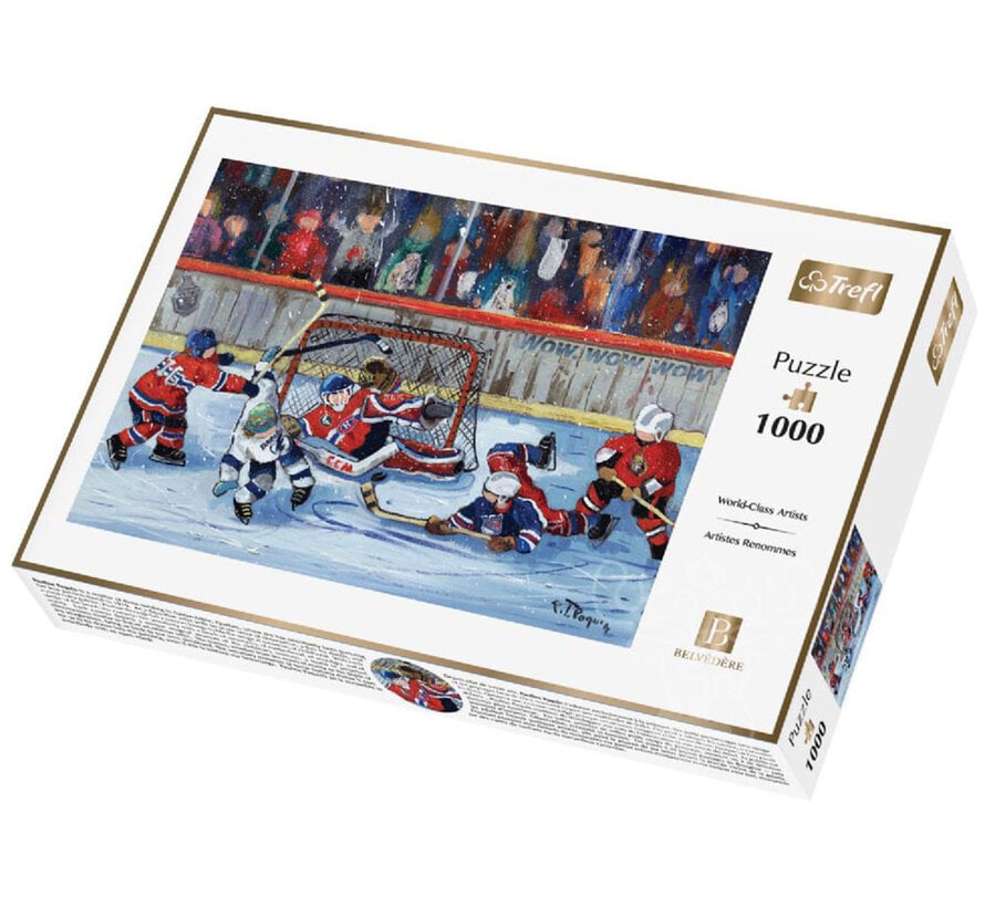 FINAL SALE Pierre Belvedere Paquin: He Scores! Puzzle 1000pcs
