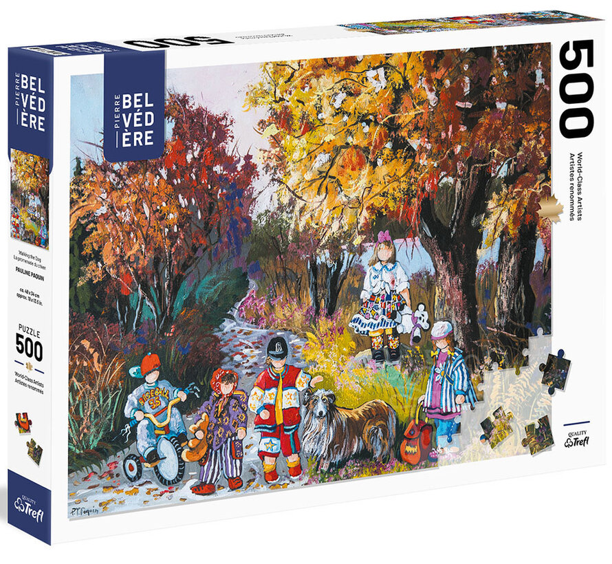 FINAL SALE Pierre Belvedere Paquin: Walking the Dog Puzzle 500pcs