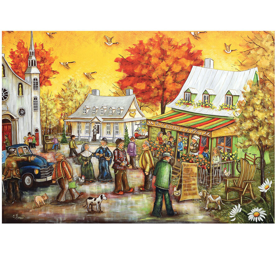 FINAL SALE Pierre Belvedere Genest: Cafe Bistro Puzzle 1000pcs
