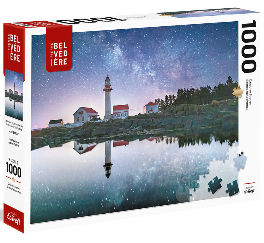 Pierre Belvedere Lighthouse Under the Milky Way Puzzle 1000pcs