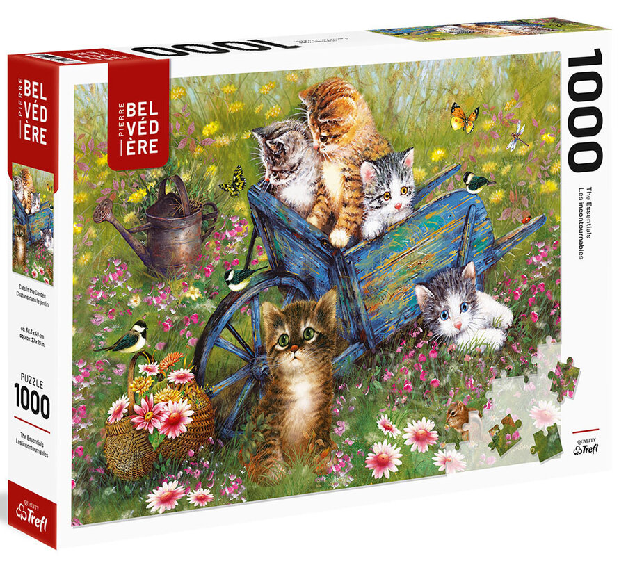 Pierre Belvedere Cats in the Garden Puzzle 1000pcs