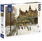 Pierre Belvedere Pierre Belvedere Rideau Canal in Winter Puzzle 500pcs