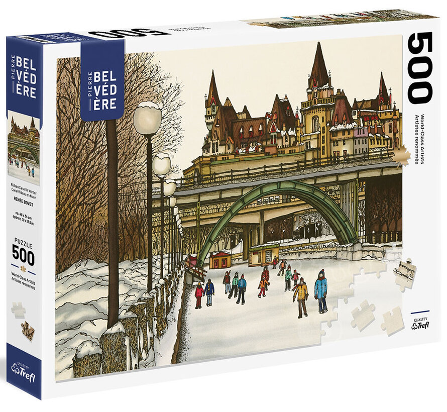 Pierre Belvedere Rideau Canal in Winter Puzzle 500pcs