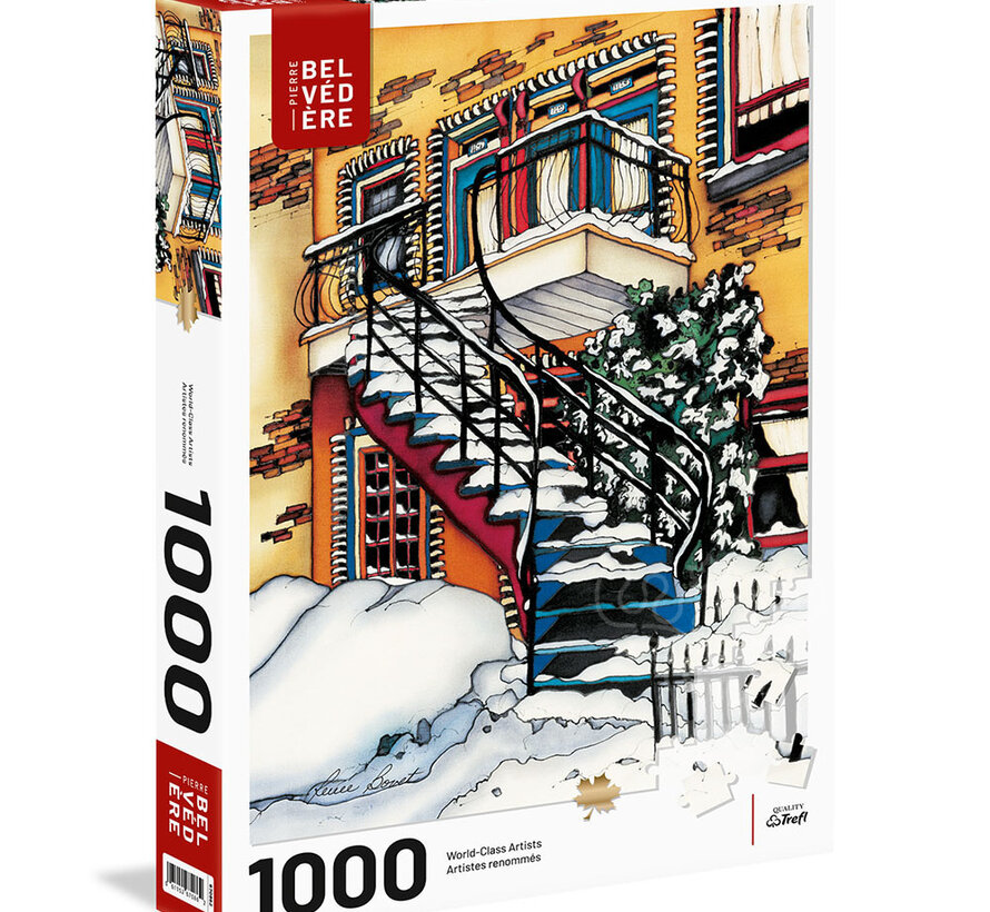 FINAL SALE Pierre Belvedere Bovet: Snowy Balconies Puzzle 1000pcs
